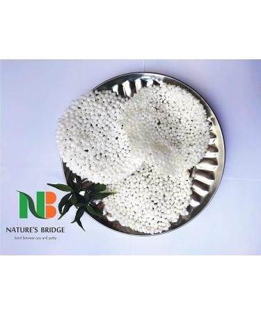 Nature's Bridge Homemade Dry Sabudana Sago Papad (200 Gm) / Upwas Friendly Topioca Papads / Fryums_Packing May Vary - Buy Online on GoSupps.com