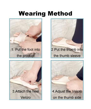 2-Piece Hallux Valgus Rail Set - Adjustable Toe Correction for Bunion Relief | Nylon & Spandex Convenient Daily Use - Buy Online on GoSupps.com