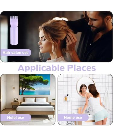 WLLHYF Root Comb Applicator Bottle Brush 6oz - Purple | Hair Dye & Scalp Treatment Styling Tool - Buy Online on GoSupps.com