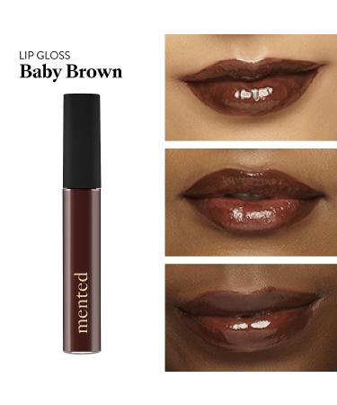 Mented Cosmetics Baby Brown Lip Gloss | Vegan & Cruelty-Free | Long-Lasting Nude Gloss Topper - Buy Online on GoSupps.com
