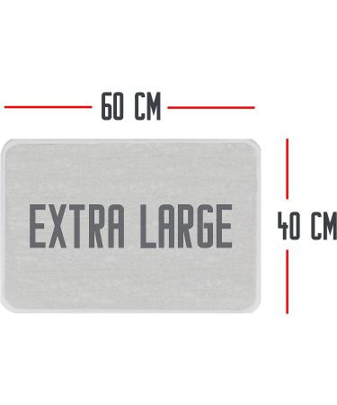 Personalised Extra Large Pet Rebellion Pet Food Mat for Cats and Dogs - Non-Slip, Machine Washable, Absorbent - Big Paws Black - Buy Online on GoSupps.com