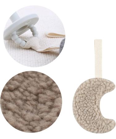 Soft Plush Moon Baby Pacifier Clip & Teething Toy - Anti-Drop Chain & Holder for Infants | S5566 - Buy Online on GoSupps.com