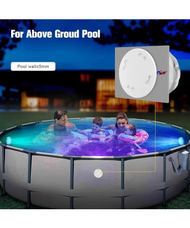 Pool Lights Shower Light Pond Lights Rechargeable Submersible LED Lights Spa Lights for Hot Tub LED Pool Light for Above Ground Pool Decorations Outdoor Waterproof 1 Pack 3.3'' - Buy Online on GoSupps.com