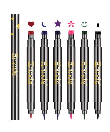Erinde 6 Colors Liquid Eyeliner Set Colorful Eye Liner Stick Long Lasting Glow Eyeliner #03. - Buy Online on GoSupps.com