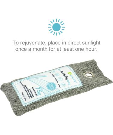 Apalus Shoe Freshener - Natural Bamboo Activated Carbon 2x75g for Odor & Moisture Control in Shoes Cabinets & Sports Bags - Buy Online on GoSupps.com