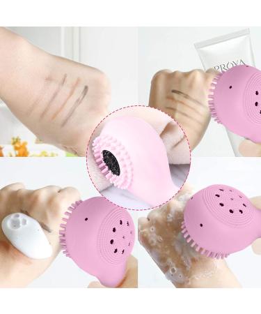Super Soft Silicone Face Cleansing brush Handheld Brush and Massager Exfoliating Anti-Aging Face massage Facial Cleansing Brush (2 pcs) - Buy Online on GoSupps.com