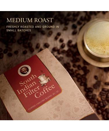 Sida'pur - South Indian Filter Coffee - Roasted And Ground - Coffee 80% : Chicory 20% - 1Kg Bag - Buy Online on GoSupps.com