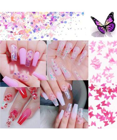 3D Butterfly Nail Glitter Sequins - 12 Colors Holographic Butterfly Nails Supply for Manicure Tips & Decoration - Buy Online on GoSupps.com