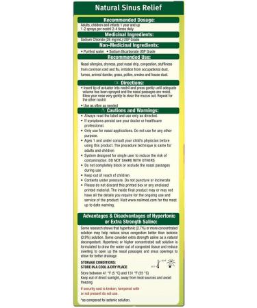 NeilMed NasaMist Hypertonic Saline Spray - Clear Sinus Congestion - Buy Online on GoSupps.com