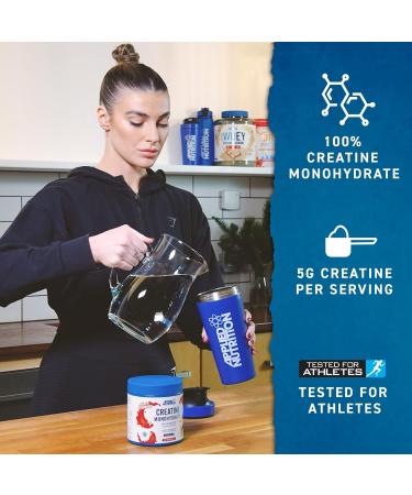 Applied Nutrition Creatine Monohydrate Micronized Powder 500g - Supports High-Intensity Performance - Unflavoured, 100 Servings - Buy Online on GoSupps.com