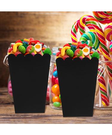 Alipis 50Pcs Popcorn Boxes Disposable Popcorn Buckets Paper Popcorn Tubs Greaseproof Popcorn Containers for Movie Theater Night Parties 250g Black - Buy Online on GoSupps.com