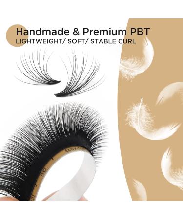 LASHVIEW Easy Fan Volume Lashes - Silk Semi-permanent Handmade Auto-Fan Eyelashes (0.07-C 8-15mm Mixed) for Professional Salon Use - Buy Online on GoSupps.com