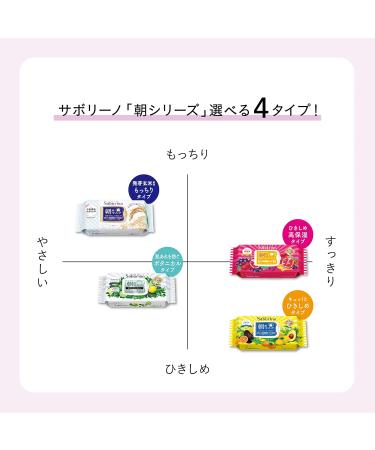 BCL Saborino Morning Care Face Mask - Mix Berry High Moisturizing Japan Cosmetics | Buy Internationally - Buy Online on GoSupps.com