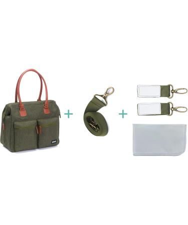 Fillikid Oxford Diaper Bag - Large Baby Backpack for Strollers | Dark Green Travel Bag with Hooks & Diaper Pad - Buy Online on GoSupps.com