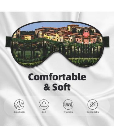 Buy Italy-Tuscan Print Soft Eye Mask | Travel & Sleep Eye Cover for Men & Women - Buy Online on GoSupps.com