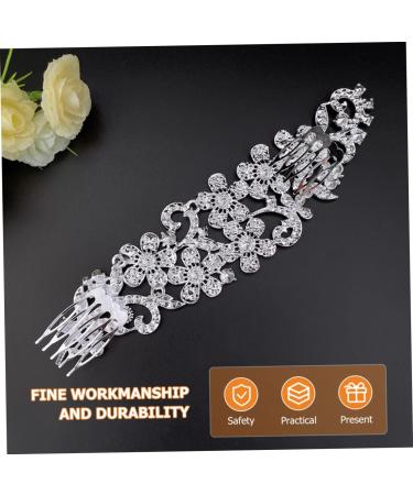 FRCOLOR Crystal Hair Comb Crystal Hair Clips Purse Organizer Nail Glue for Acrylic Nails Bridal Headpieces for Wedding Pearl Hair Clips Flower Bride Accessories Zinc Alloy Manual - Buy Online on GoSupps.com