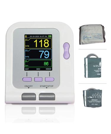CONTEC Fully Automatic Upper Arm Blood Pressure Monitor 3 Mode 3 Cuffs Electronic Sphygmomanometer