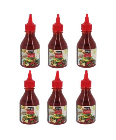 Set of 6 Sriracha Spicy Sauce – Exotic Food – Bottle 225 g