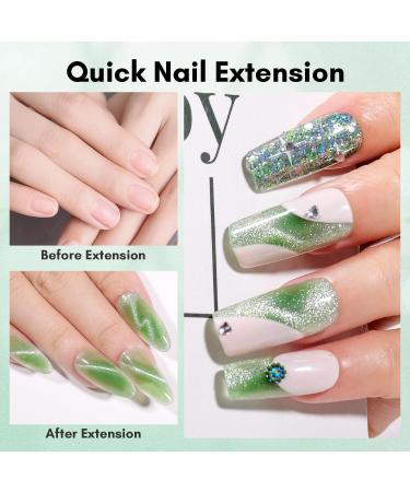 Makartt Cat Eye Poly Nail Gel 50ML Gel Builder Magnetic Effect Nail Extension Strengthener 3D DIY Hard Gel Manicure Nail Art Home Salon -Nature Serenity - Buy Online on GoSupps.com