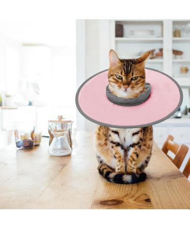 Cat Recovery Collar Vivifying Cat Cone Adjustable Cat Neck Protective Cat Collar Waterproof Elizabethan E Collar for Cats Kittens Puppies after Surgery to Stop Licking Wounds (Pink Size M) - Buy Online on GoSupps.com