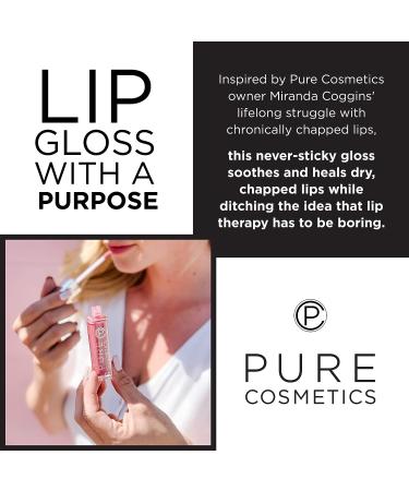 Pure Cosmetics Lip Gloss Shimmer - Hydrating & Ultra-Moisturizing with Jojoba Oil & Vitamin E | LED Applicator & Mirror | Cruelty-Free - Buy Online on GoSupps.com
