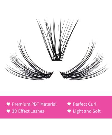 Durable 30D & 40D Cluster Lashes | 0.07 D Curl 16mm Extensions | 200Pcs for DIY Eyelash Extensions at Home - Buy Online on GoSupps.com
