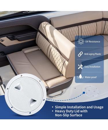 Smartmarine White Round Non Slip Boat Hatch 4 inch - Detachable Cover for Marine Yacht RV - Buy Online on GoSupps.com