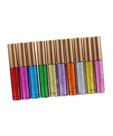 OHPHCALL 10pcs Sequins for Shining Liquid Eyeliner Women Glitter Lady