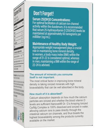 Dr. G's Amazing Ionized Cal Mag Powder Dietary Supplement for Bone Density Increase Calcium & Magnesium 2:1 Ratio - 30 Sticks 30 Day Supply - Buy Online on GoSupps.com