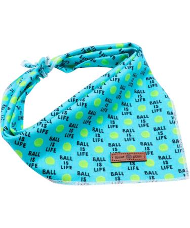 Lionet Paws Dog Bandana - Stylish Triangular Scarf for Small Medium & Large Dogs | Perfect for Tennis Ball Lovers - Buy Online on GoSupps.com