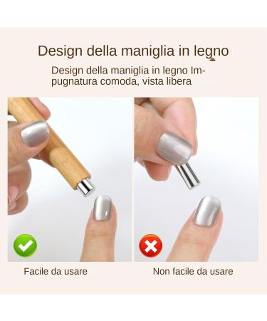  Shurzzesj Gel polish magnet gel nail polish magnet | High-efficiency nail magnet | Magnetic nail polish stick with wand - Buy Online on GoSupps.com