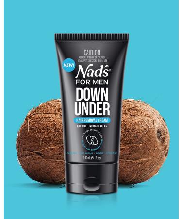 Nad's For Men Intimate Hair Removal Cream - Easy & Painless Depilatory Cream for Unwanted Male Hair | Suitable for All Skin Types - Buy Online on GoSupps.com