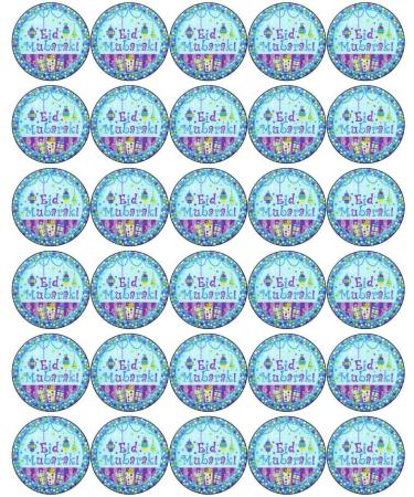 30X EID MUBARAK PREMIUM EDIBLE RICE PAPER Cake Toppers ISLAM ISLAMIC FASTING D3 - Buy Online on GoSupps.com
