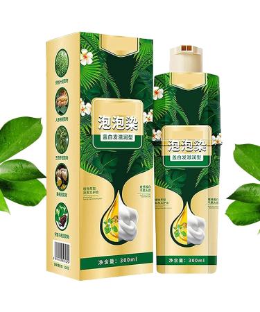  Hongjingda Instant Hair Color Shampoo 300 ml Instant Fast Hair Dye Color Wash Magic Hair Dye Shampoo | Brown Hair Coloring Shampoo for Men and Women - Buy Online on GoSupps.com
