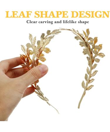 TOVINANNA Wedding Headband Golden Bride Wedding Headpieces Olive Leaf Headband Cosplay Greek Goddess Headband Golden Leaves Bridal Crown Hair Decor for Bride Bridesmaid greek or Roman Decor - Buy Online on GoSupps.com