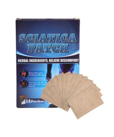 12pcs Pain Relieving Patches Sciatica Patch Plant Extract Soft Breathable Knee Joint Soreness Relief Patch for Men Women