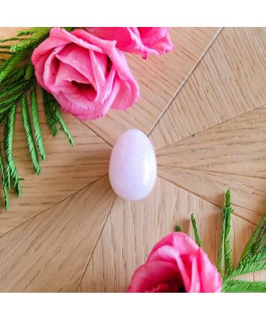 Egg from rose quartz small - perforated