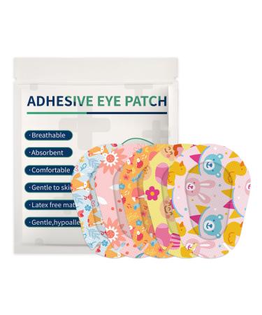 30pcs Adhesive Eye Patches for Kids Light Blocking Cute Design Breatnable Adhesive Bandages for Toddler