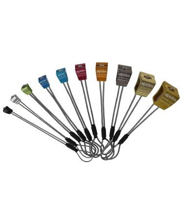 ALPIDEX chocks set 10 pieces size 1-10 clamping device safety trad climbing clean climbing wire loop - Buy Online on GoSupps.com