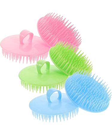 TOVINANNA 12 Shampoo & Scalp Massage Brush - Hair Wash Tool - 2 Pack in Different Colors | Small Handheld Scalp Massager for Ultimate Hair Care - Buy Online on GoSupps.com