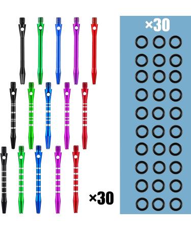 Leitee 30 Pcs Aluminum Dart Shafts for Steel Tip with Accessories - Multicolor - Buy Online on GoSupps.com