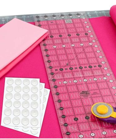 Non Slip Grips for Quilting Rulers Quilt Templates  Birllaid Non-Slip Adhesive Rings True Grips for Sewing Rulers 144 Pack(72 Large & 72 Small) - Buy Online on GoSupps.com