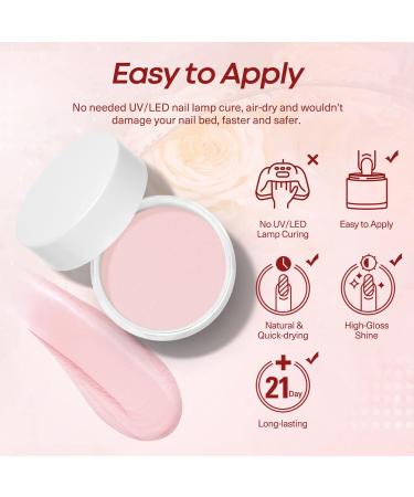 AZUREBEAUTY Translucent Dip Powder - Jelly Baby Pink 2Oz | Sheer Rose Pink Nail Art for DIY & Salon | Perfect Gift for Manicure Lovers - Buy Online on GoSupps.com