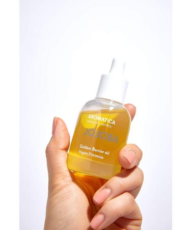 AROMATICA Organic Golden Jojoba Oil 30ml - EWG Verified Certified for Body Skin Hair Care | Hydrate & Protect Skin - Buy Online on GoSupps.com