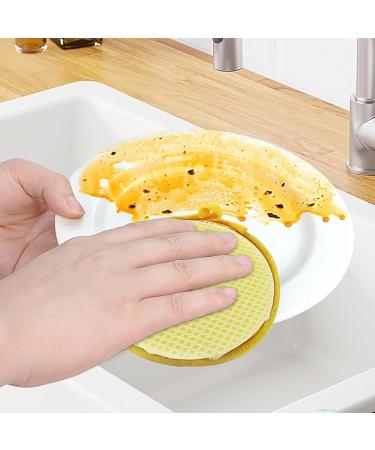 kisronda Dishwashing Sponges | 10Pcs Double Sided High Elastic Dish Sponges Hangable Kitchen Cleaning Sponges Reusable Washing Up Sponges - for Tableware Utensils Furniture Surfaces - Buy Online on GoSupps.com