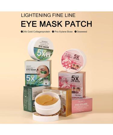 Premium Eye Patches for Dark Circles & Puffiness - Moisturizing Under Eye Masks & Gel Pads | Reduce Wrinkles & Refresh Eyes (Pink - Buy Online on GoSupps.com