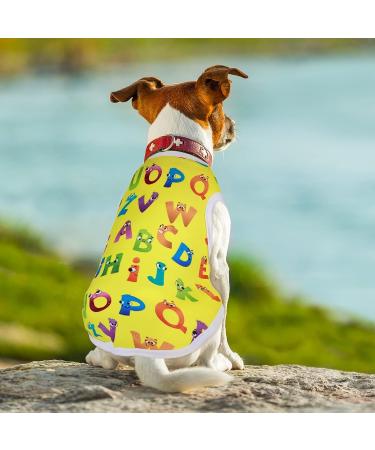 10 Piece Cute Puppy Shirts for Small Dogs and Cats - Breathable Cartoon Print Dog Clothes Sweatshirt (Medium) - Buy Online on GoSupps.com