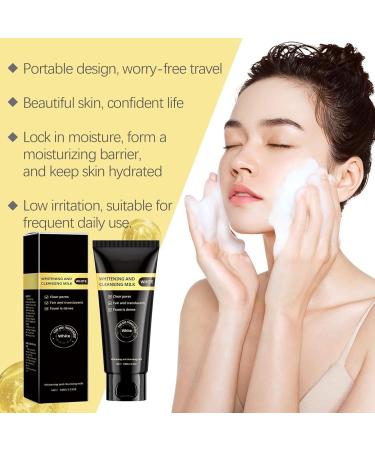 Niacinamide Whitening Cleanser Natural Moisturizing Brightening Cleansing Milk Niacinamide Whitening Cleanser For Facial Cleansing And Oil Control Niacinamide Purifying Whitening Cleanser (1PC) - Buy Online on GoSupps.com