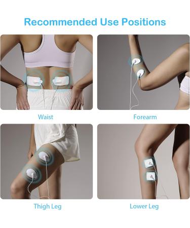 Brilnurse TENS Unit Pads Upgraded 20 Pieces Replacement Electrode Pads Snap TENS Machine Electrode Pads Self-Stick Performance and Non-Irritating Design for Electrotherapy Reuse More Than 45 Times - Buy Online on GoSupps.com