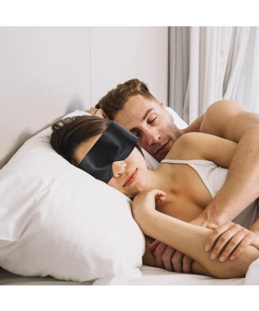 Luxurious Silk Satin Sleep Eye Mask - Comfortable Blindfold for Restful Sleep | Perfect Valentine's Day Gift - Buy Online on GoSupps.com